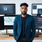 미디어 프로듀서 실기 준비 팁 - **Prompt:** A diverse, enthusiastic young media producer, perhaps in their late 20s or early 30s, st...